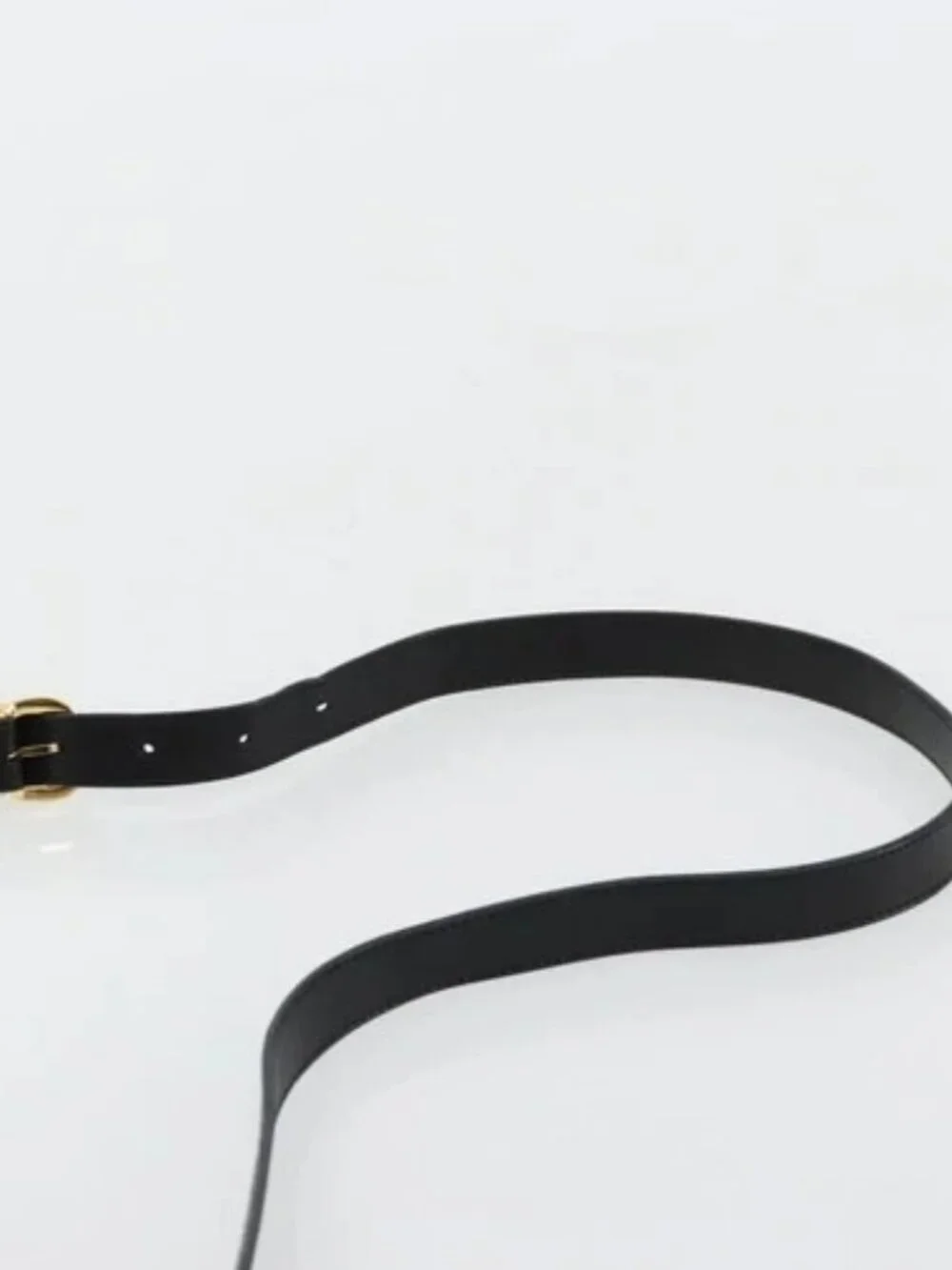 GUCCI Micro GG Supreme Shoulder Bag PVC Black Gold 001 256 1044 Auth 180209